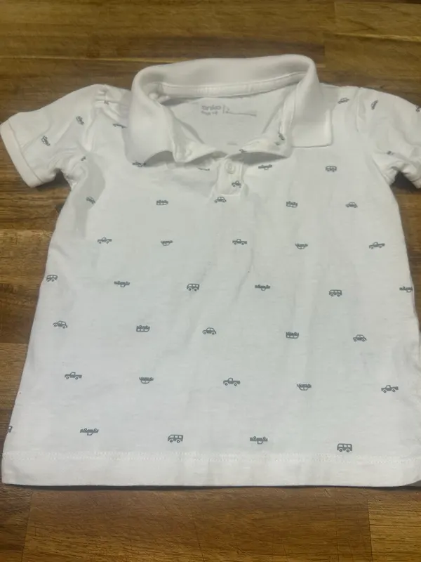 Anko white baby boy polo shirt