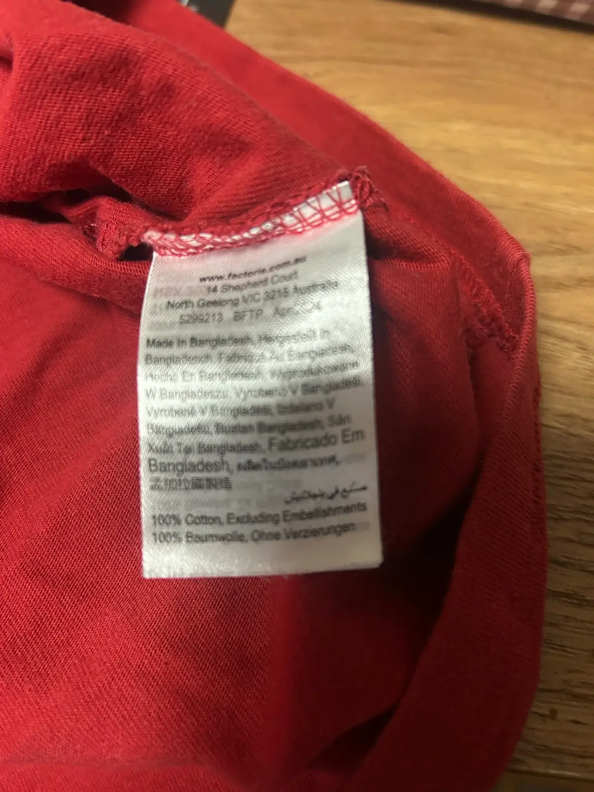 Men’s Factorie red New York tee – photo 5