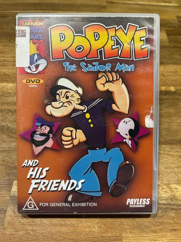 Popeye the sailor man and friends dvd