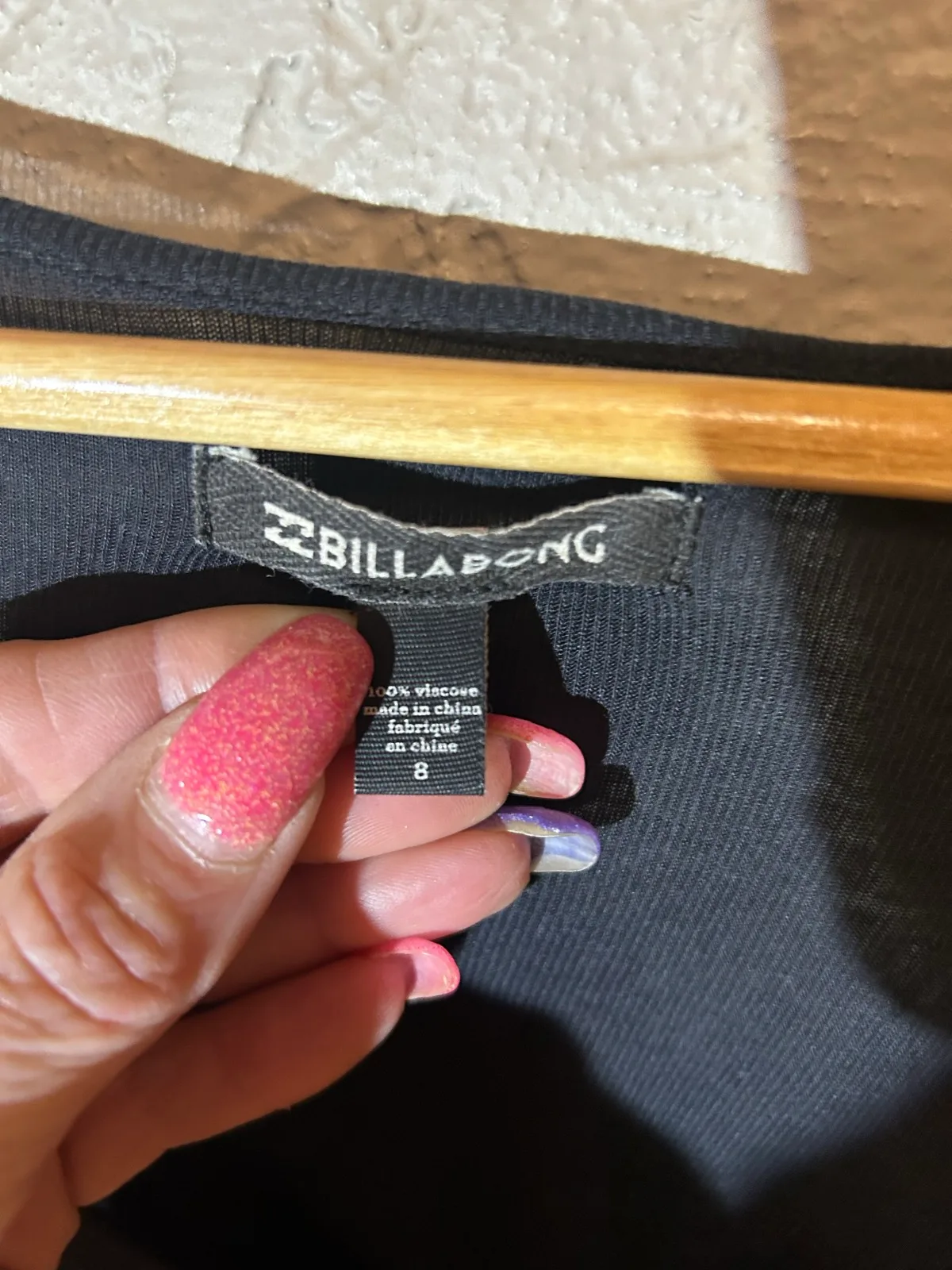 Billabong black long sleeve graphic tee — photo 3