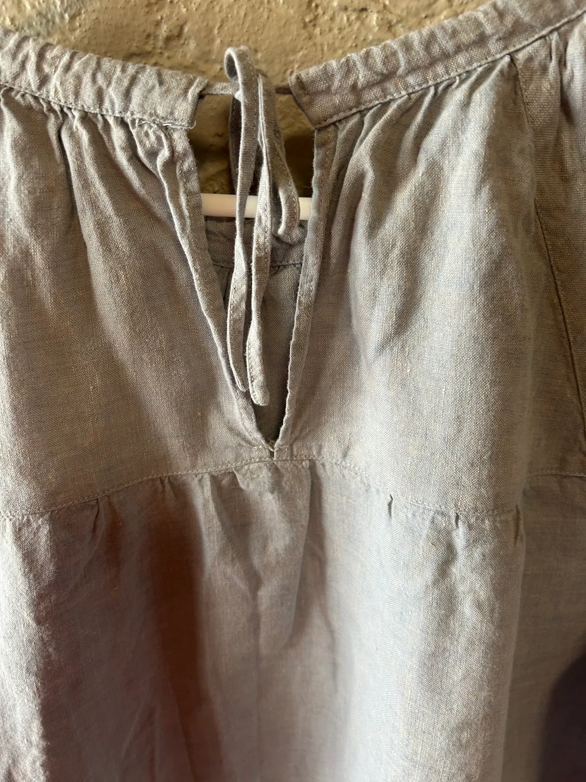Yarra trail grey linen  long sleeve blouse – photo 3