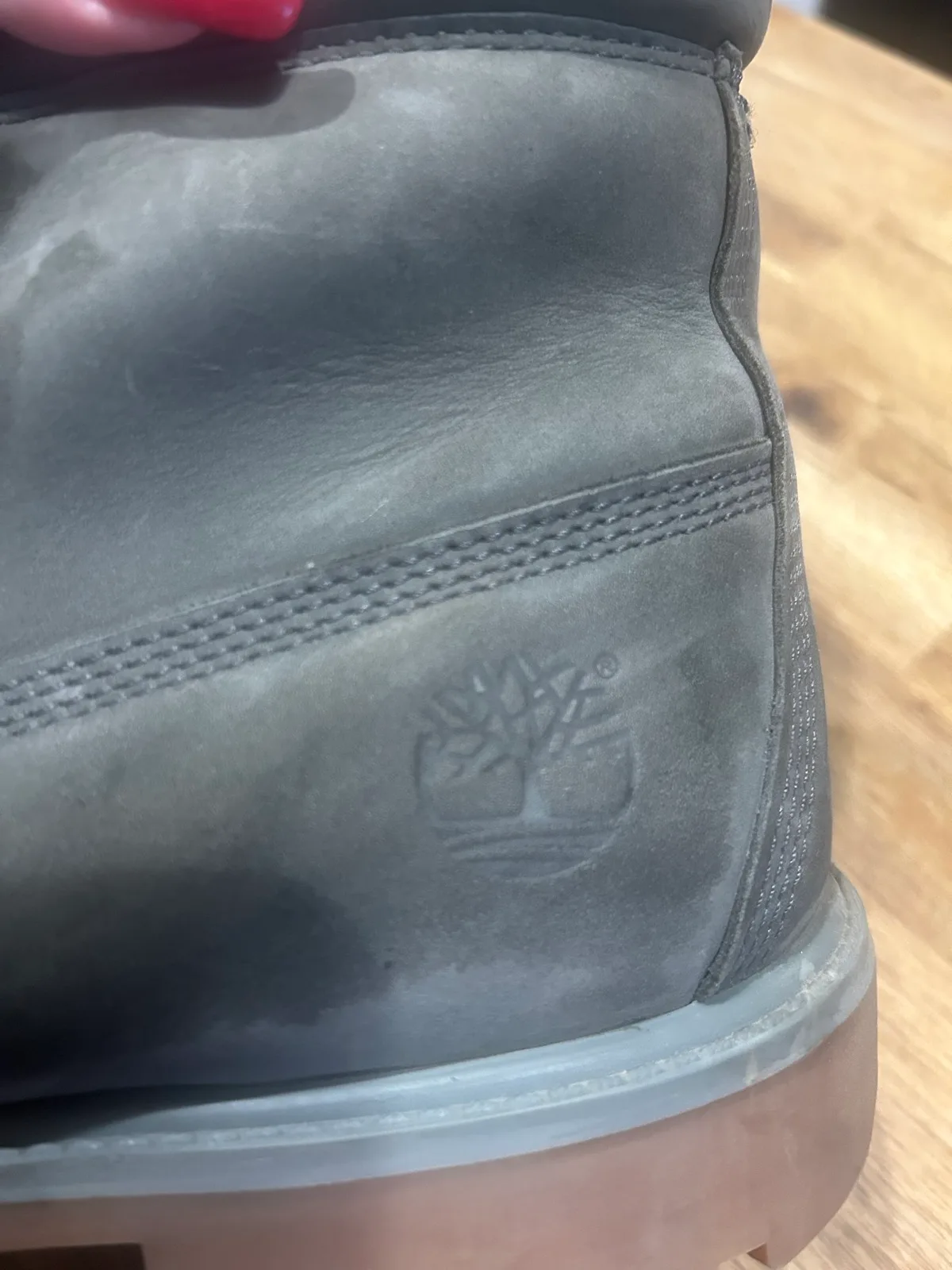 Men’s timberland grey leather boots – photo 6