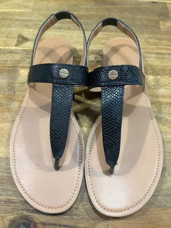 Women’s black strapped sandals