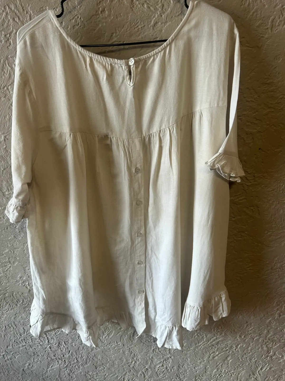 Orientique cream ruffled blouse – photo 5