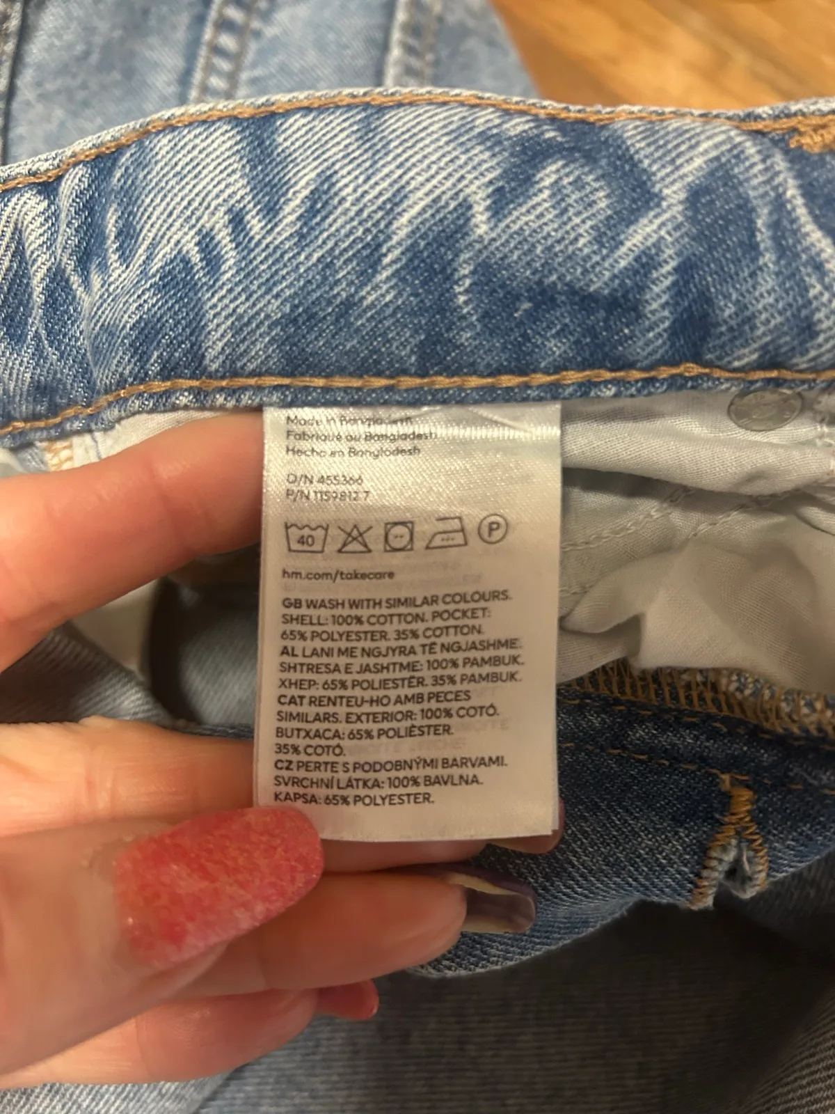 H&M blue denim Bermuda shorts – photo 4