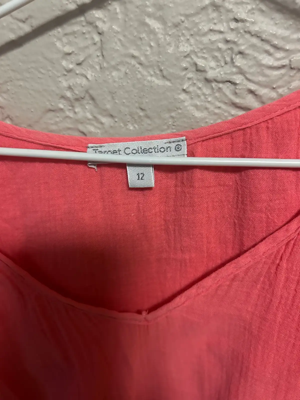 Target coral lace panel blouse – photo 3