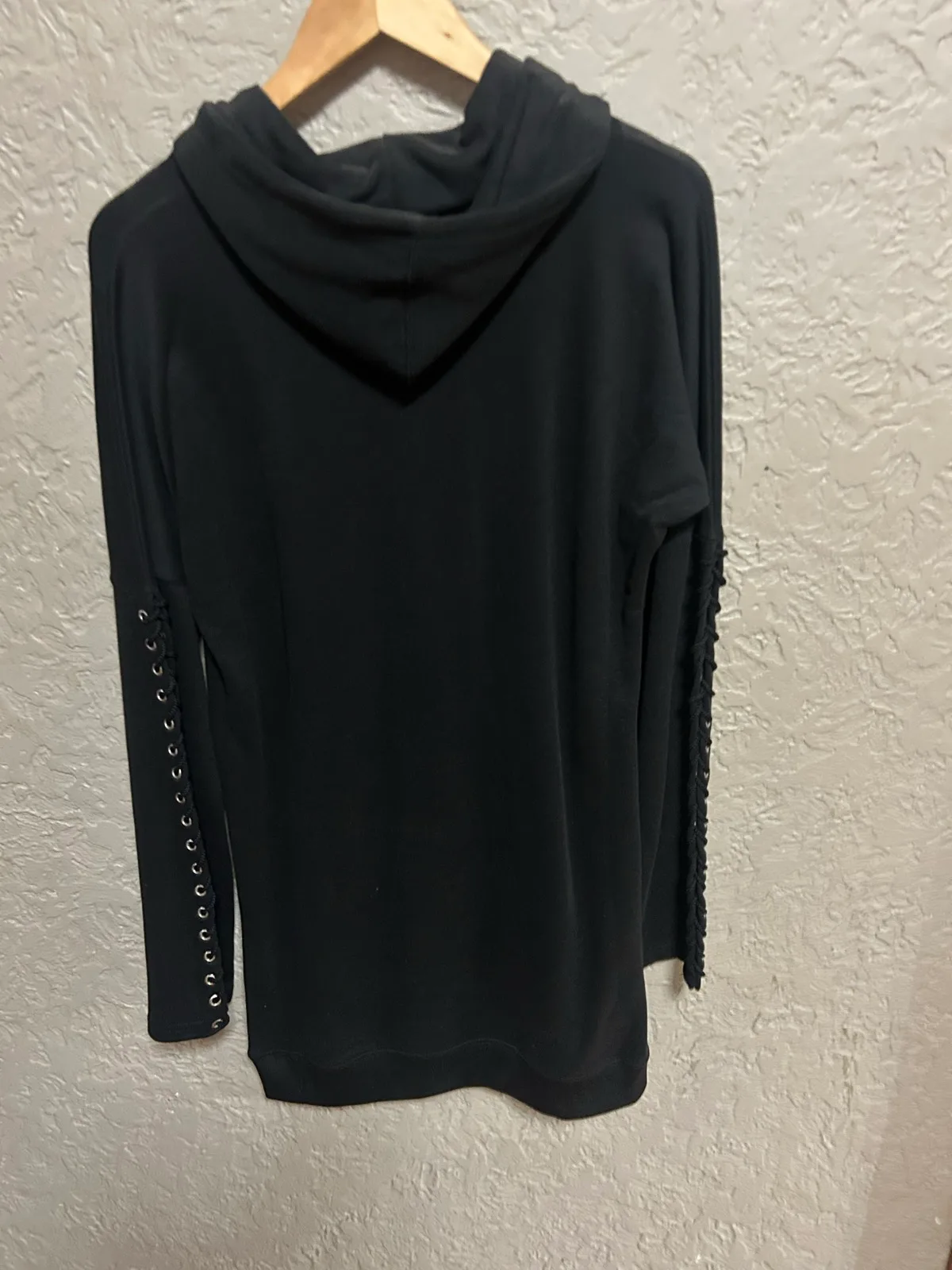Missguided black long sleeve sweatshirt/dress — photo 5
