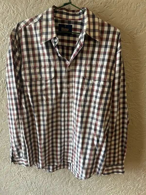 Men’s bisley plaid long sleeve shirt
