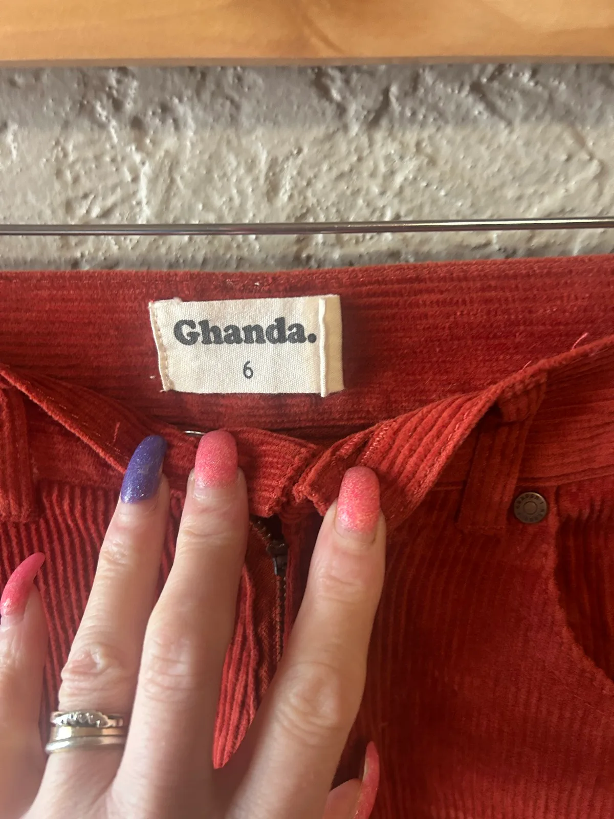 Ghanda brown corduroy shorts – photo 2