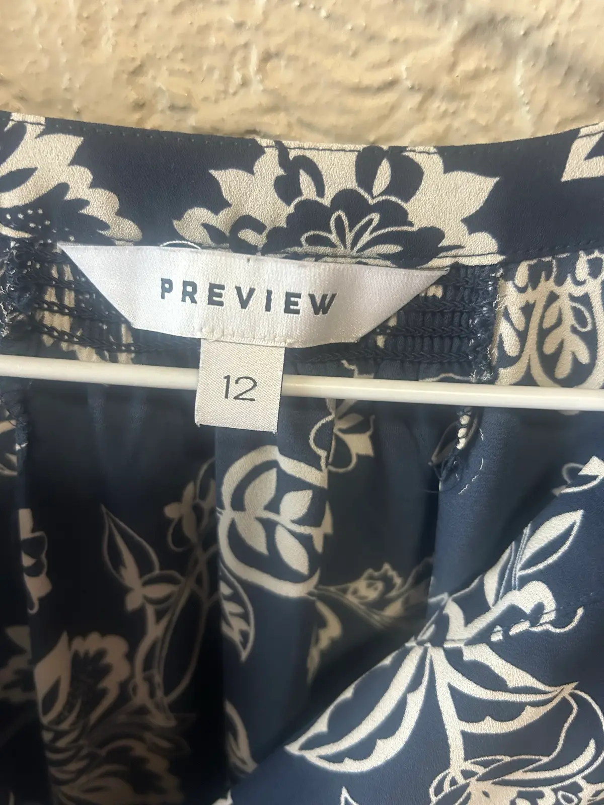 Target preview long sleeve navy floral shirt – photo 2