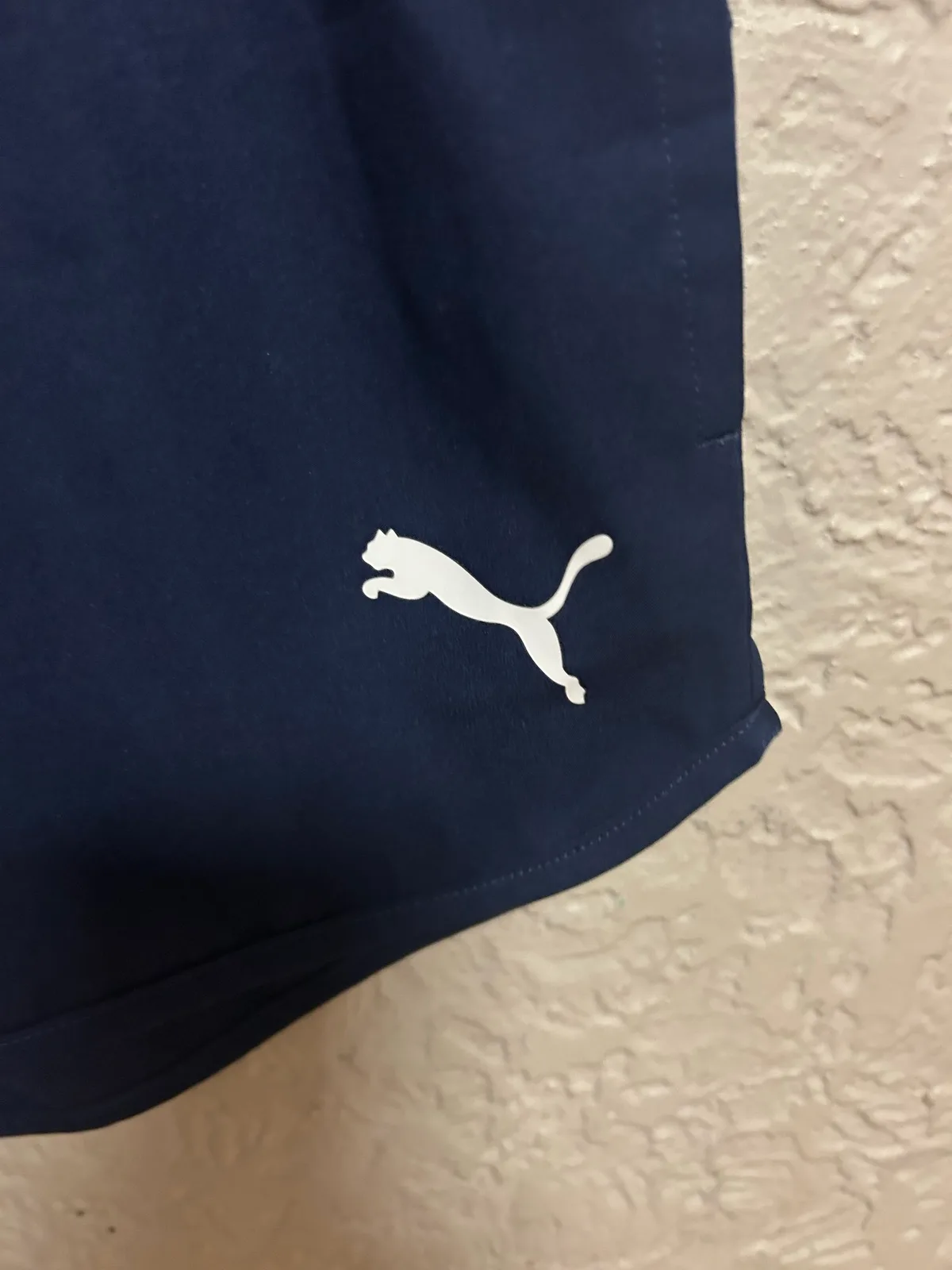 Puma blue polyester running shorts – photo 2