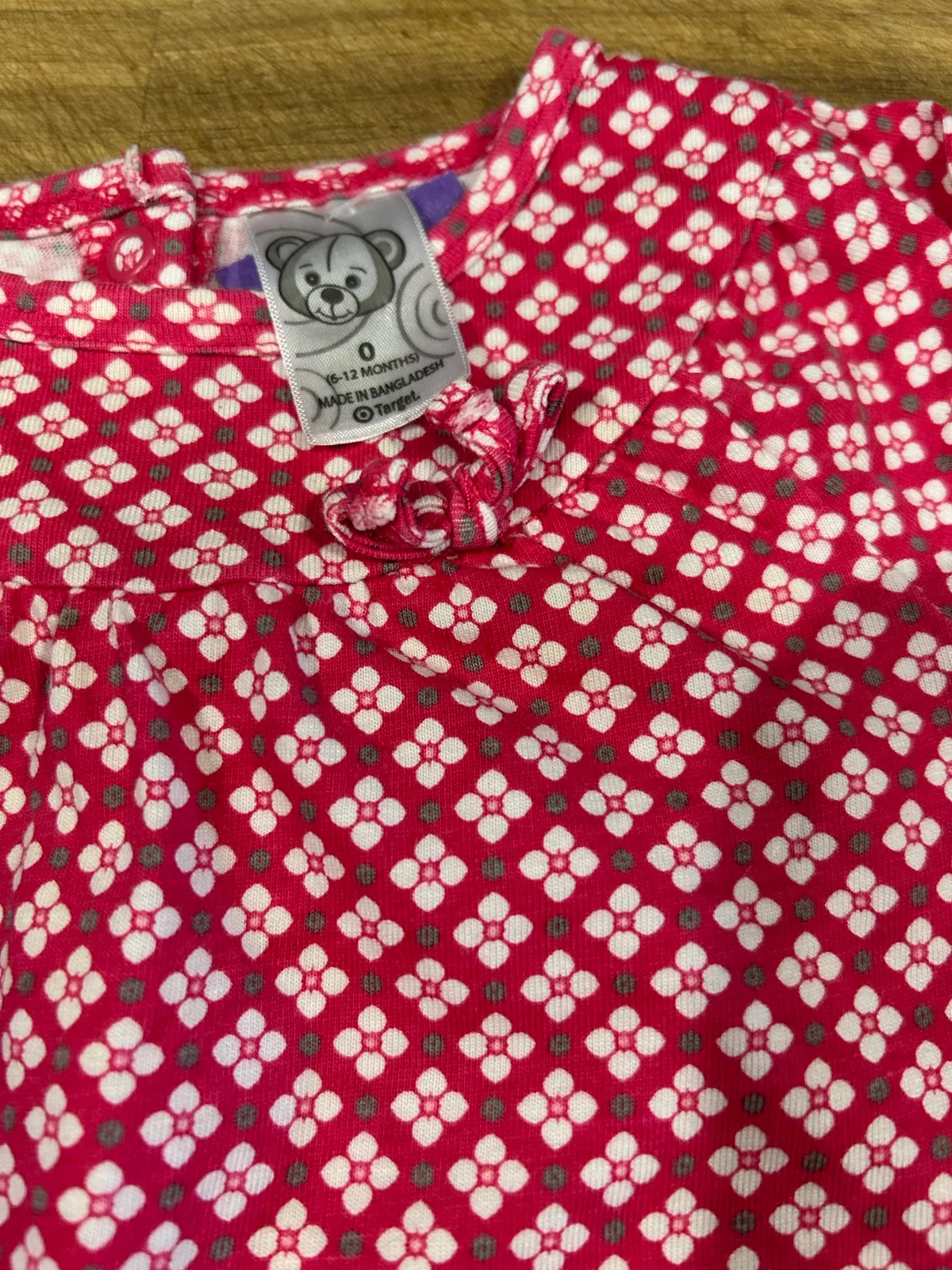 Target red/white floral long sleeve tunic/dress – photo 2