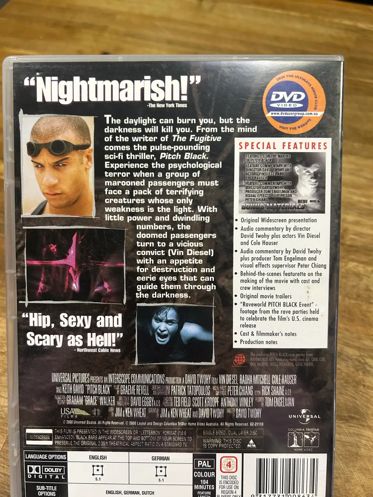 Pitch black dvd – photo 2