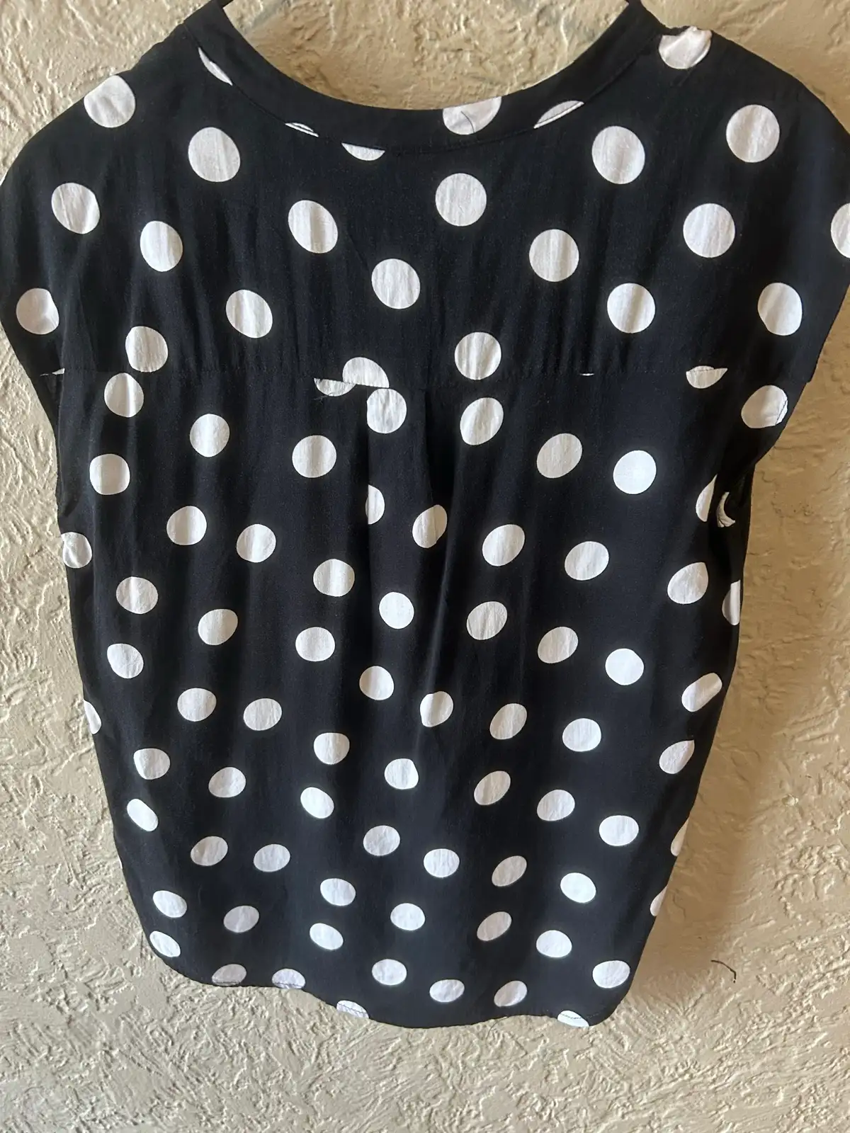 Now black/white polka dot blouse – photo 5