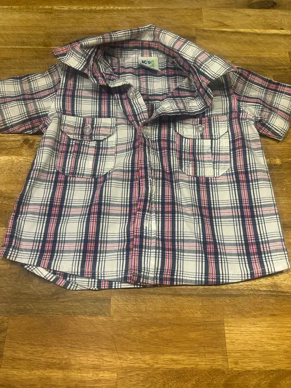 Kids stuff boys plaid shirt size 0