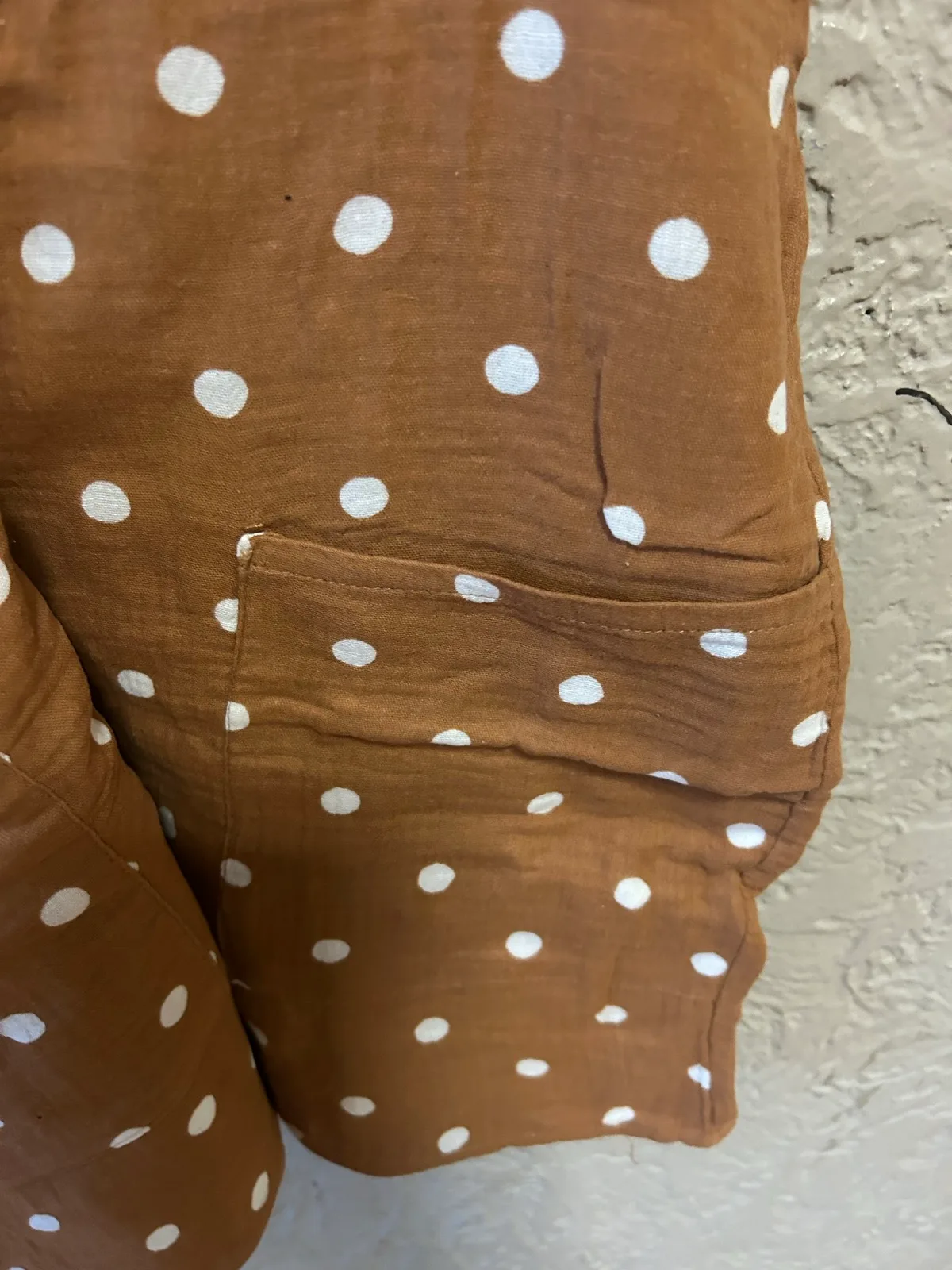 Cotton on brown/white polka dots shortall – photo 3