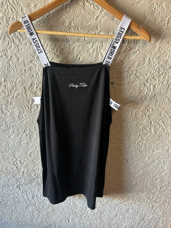 Stussy black tank dress
