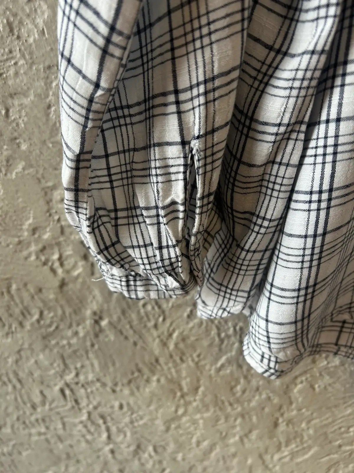 Rivers black/white check long sleeve blouse – photo 2