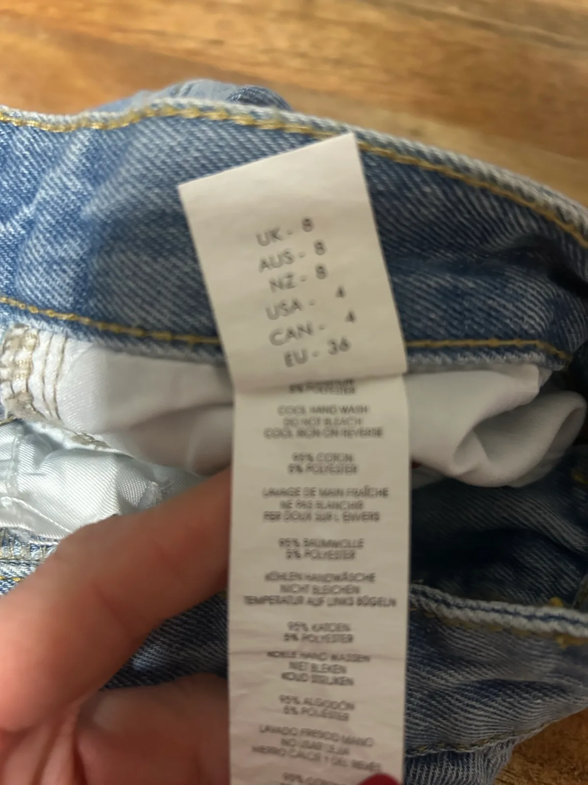 Boohoo blue denim shorts – photo 5