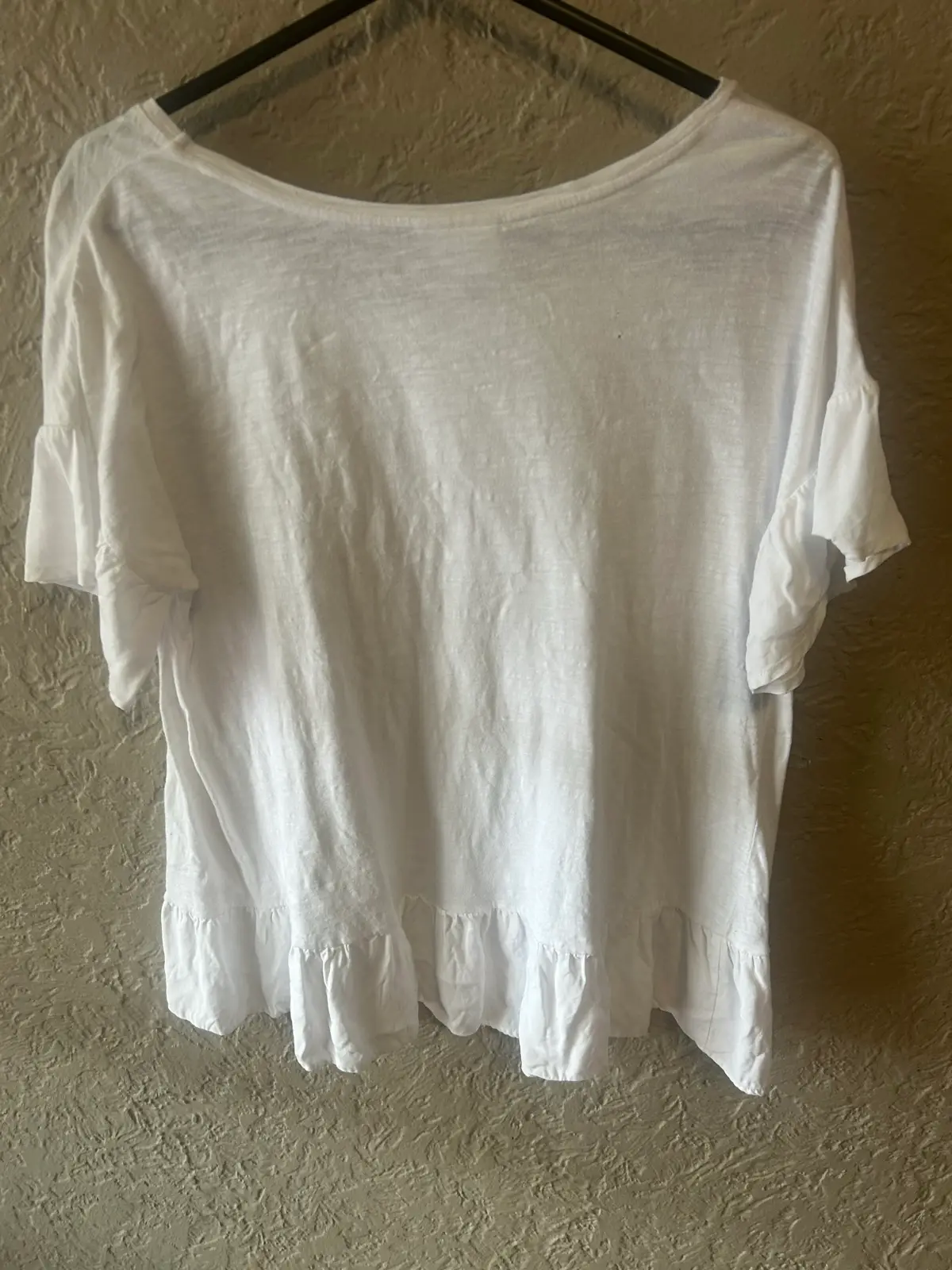 Seed heritage white ruffled hem top – photo 5