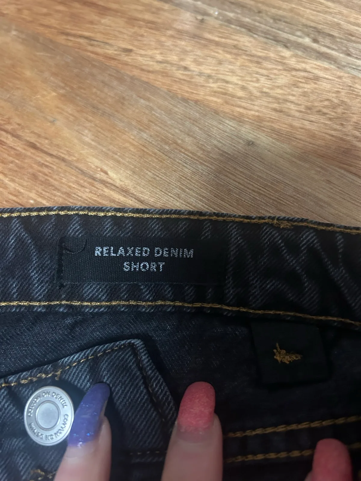 Cotton on black denim relaxed shorts – photo 5