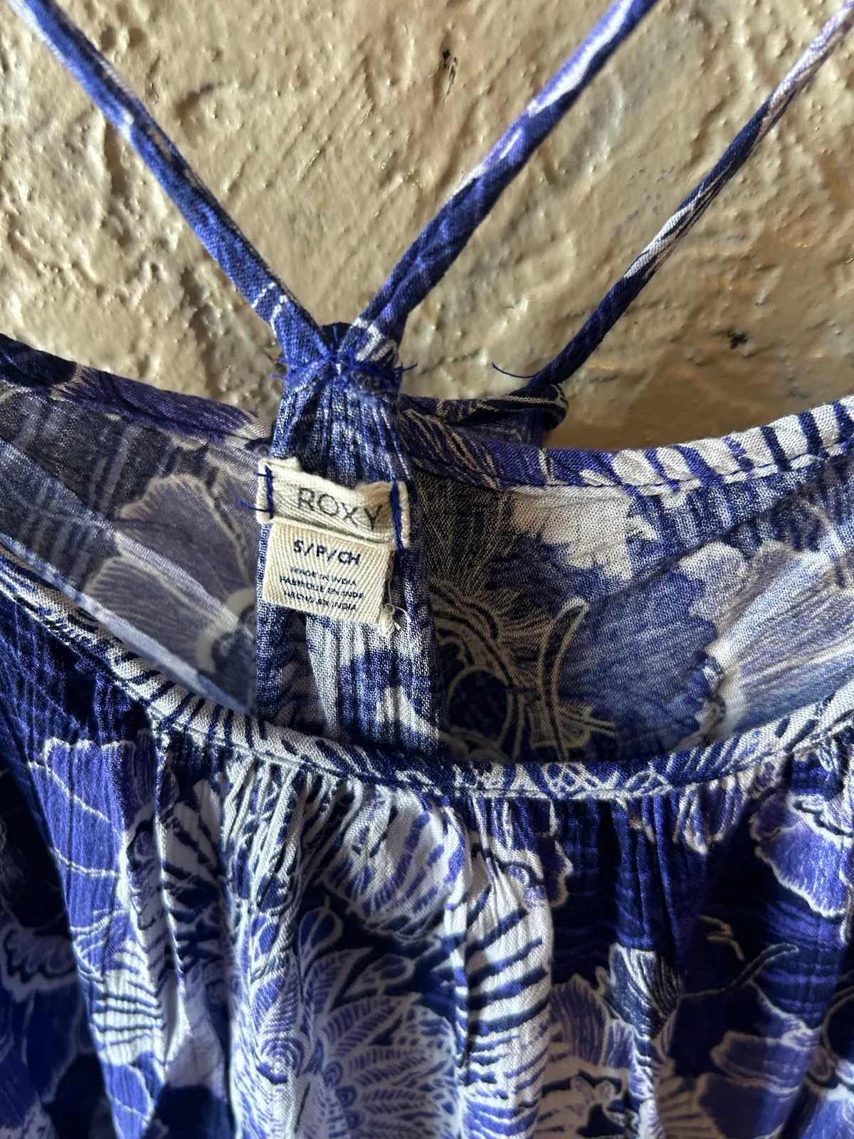 Roxy blue/white floral cami dress – photo 2