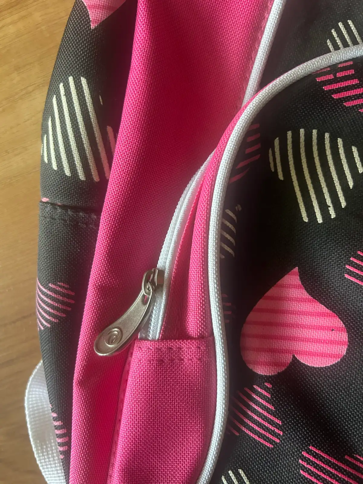 Gorls Black/pink heart backpack – photo 4