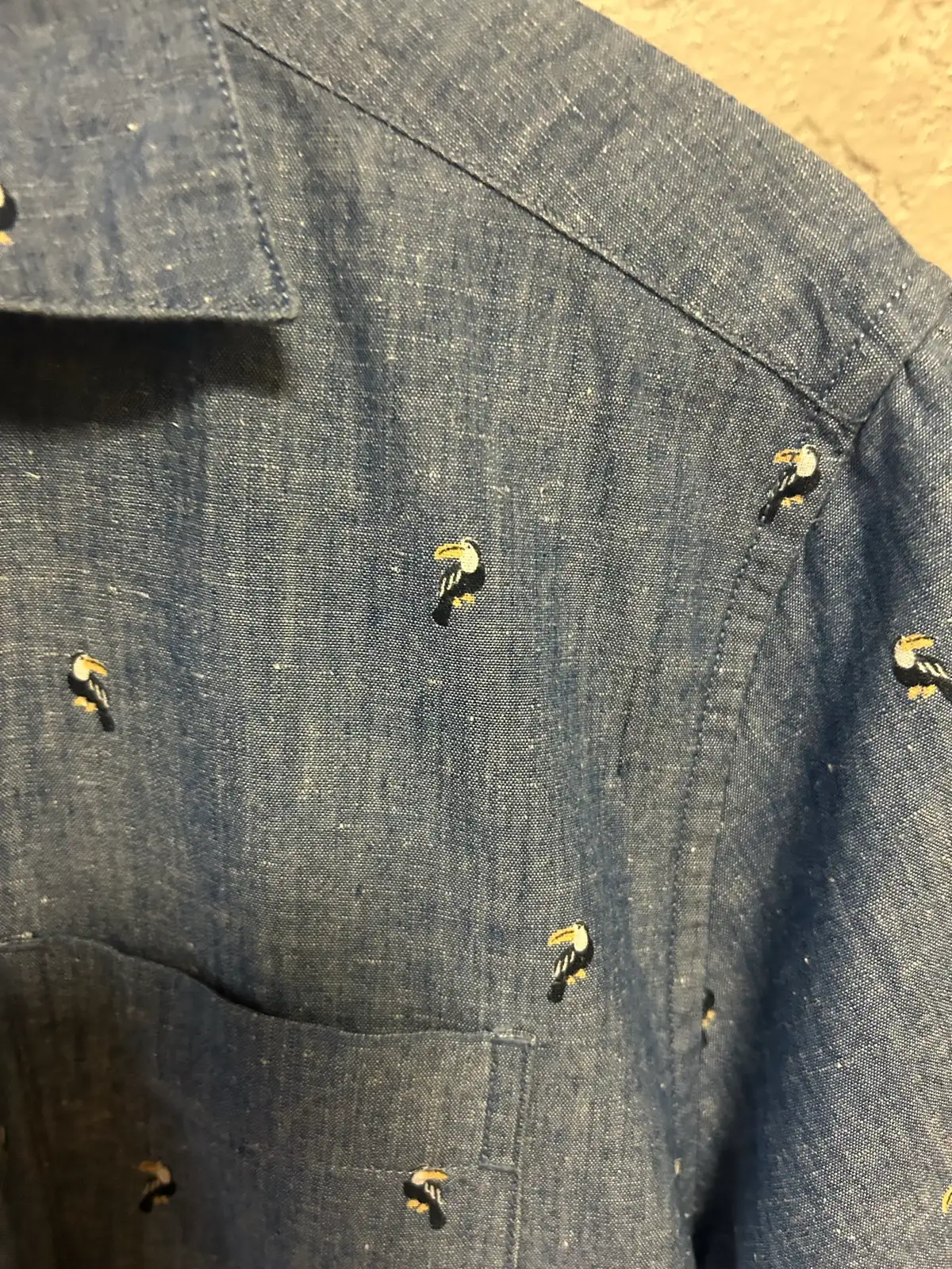 Men’s target blue chambray shirt – photo 2