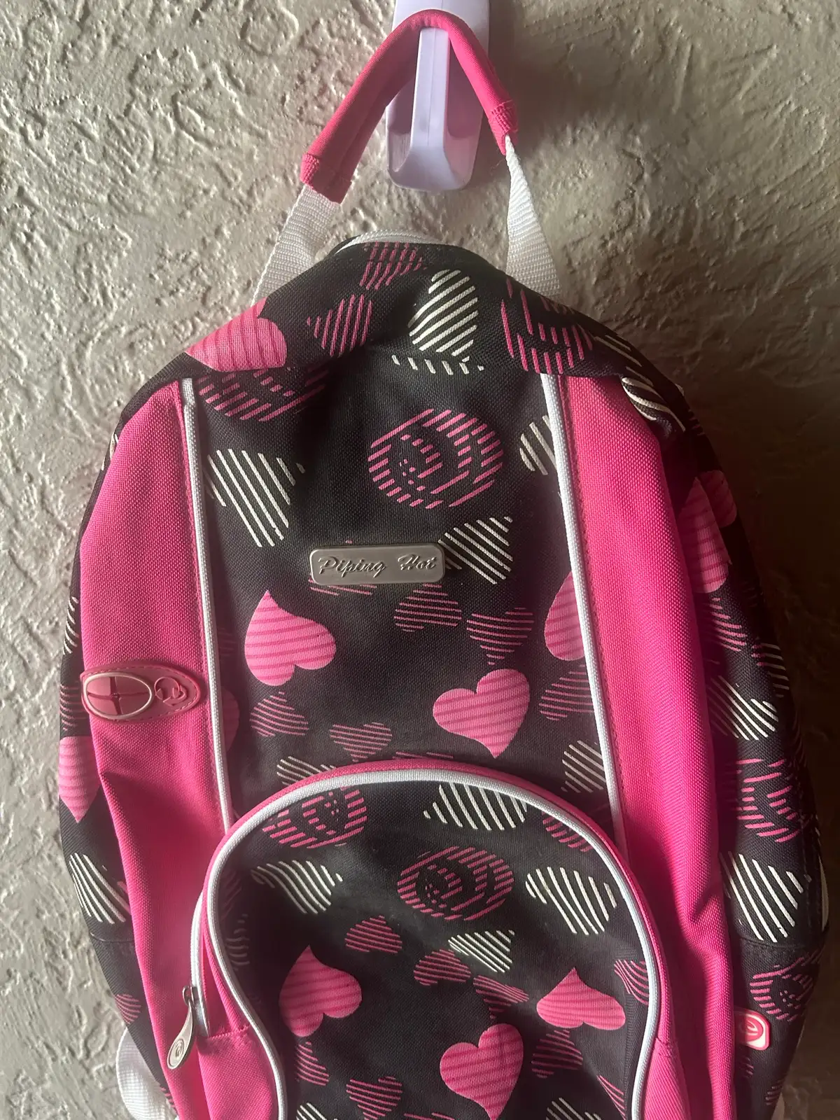 Gorls Black/pink heart backpack – photo 7
