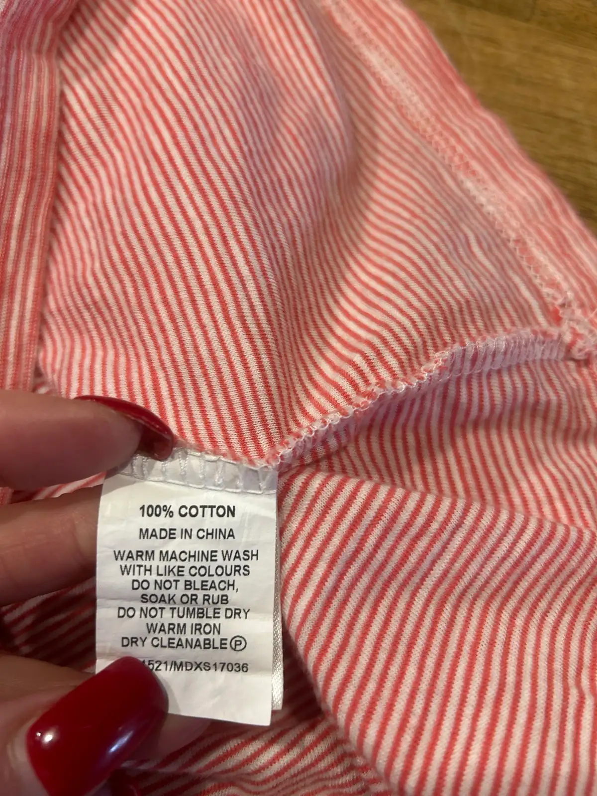 Men’s Maddox red/white striped tee – photo 6