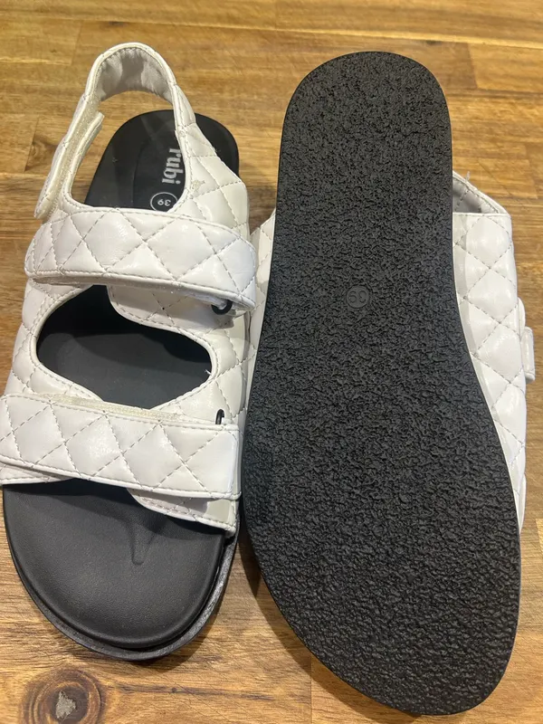 Women’s white rubi sandals