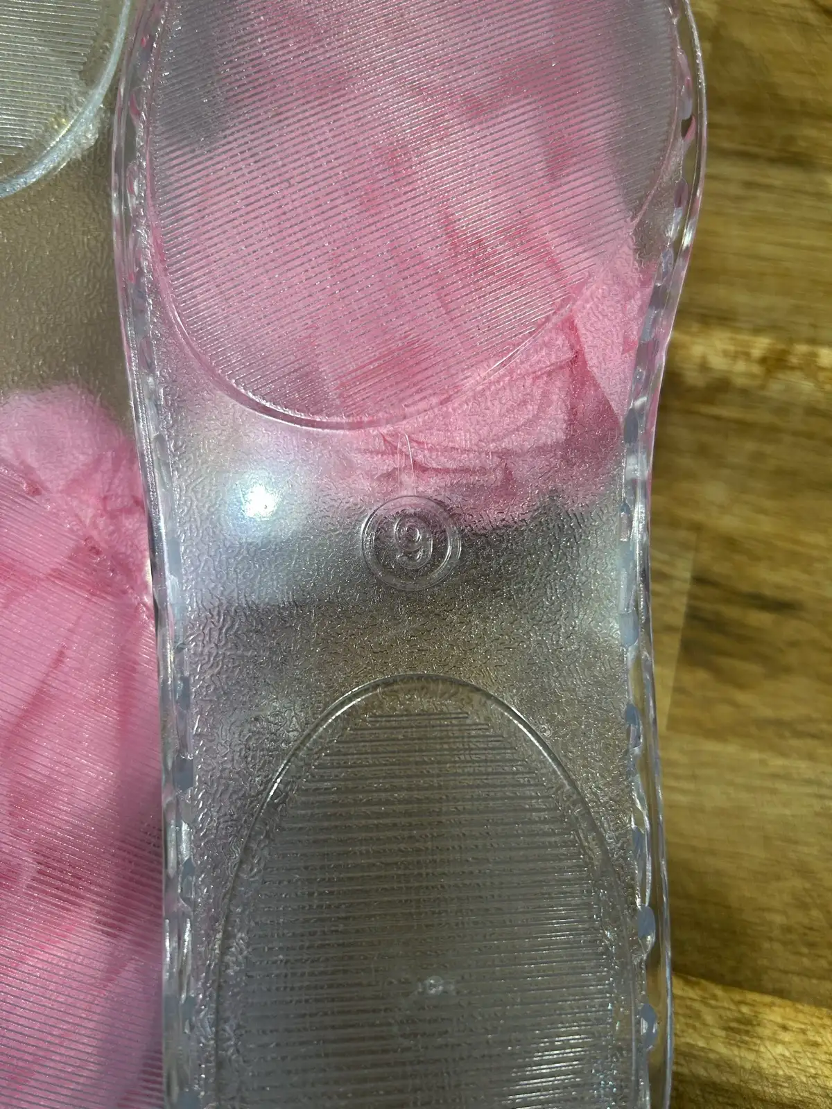 Women’s clear woven plastic flats – photo 6