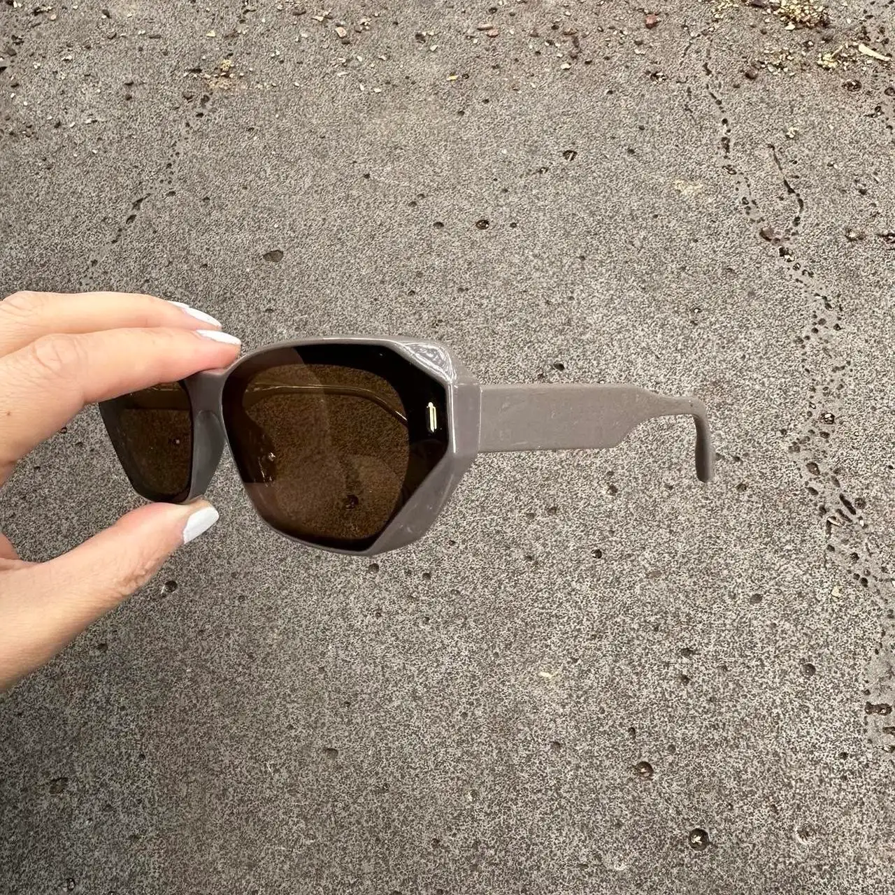 Brown Tea Lens Sunglasses | DG19611-02 – photo 2