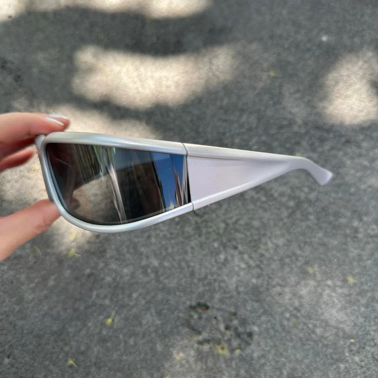 Silver Wraparound Sunglasses | DG19396-03 – photo 2