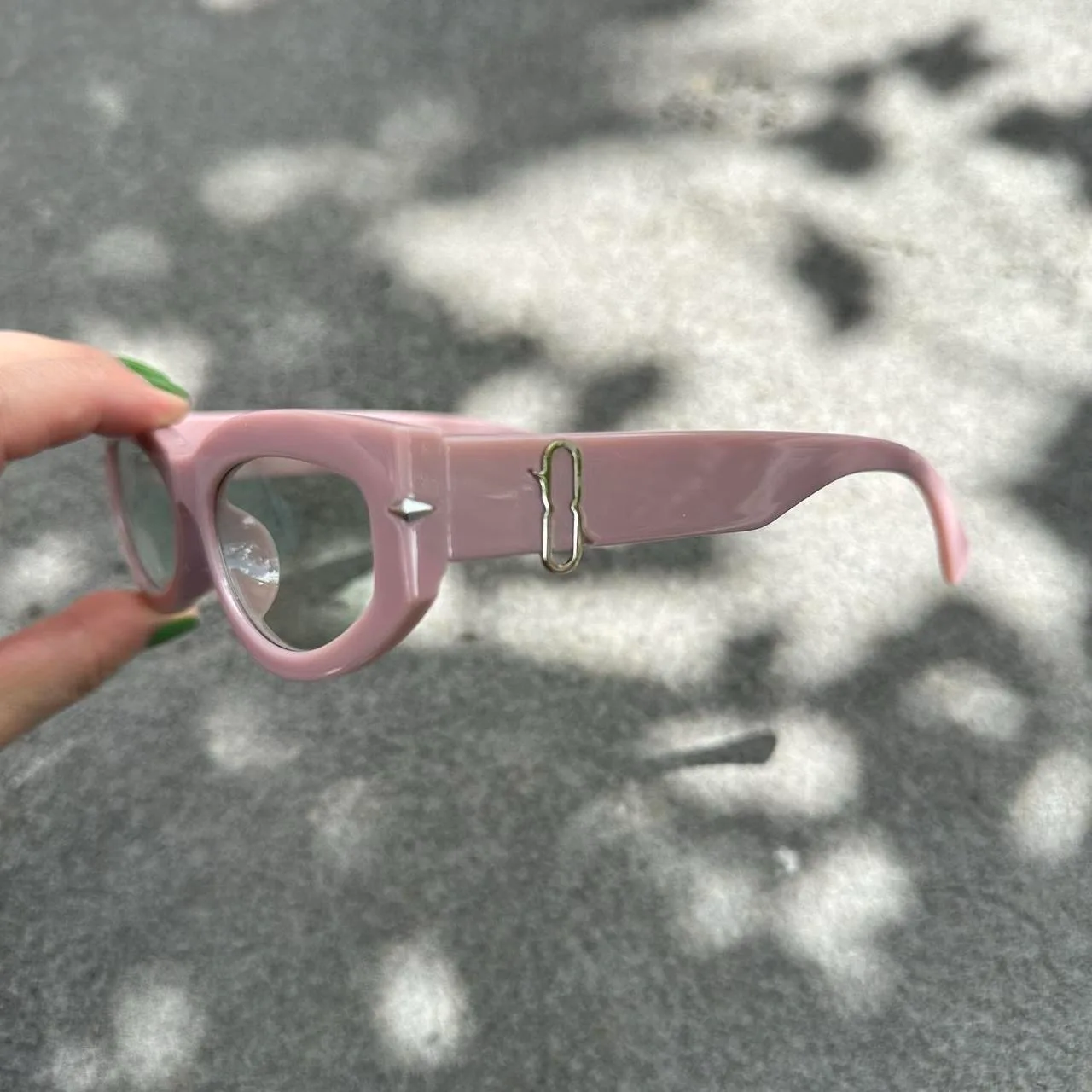 Pink Green Lens Sunglasses | DG19605-03 – photo 2