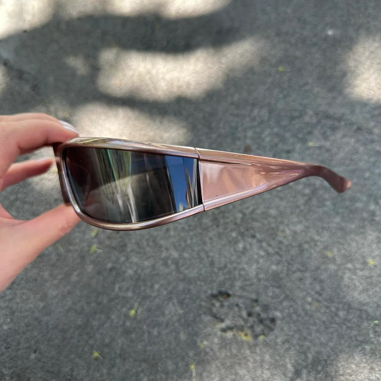 Brown Wraparound Sunglasses | DG19396-04 – photo 2