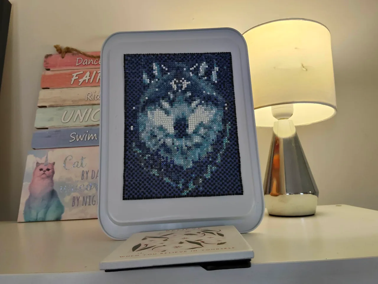 Handmade Diamond Art – Cosmic Wolf (High Sparkle) – photo 5