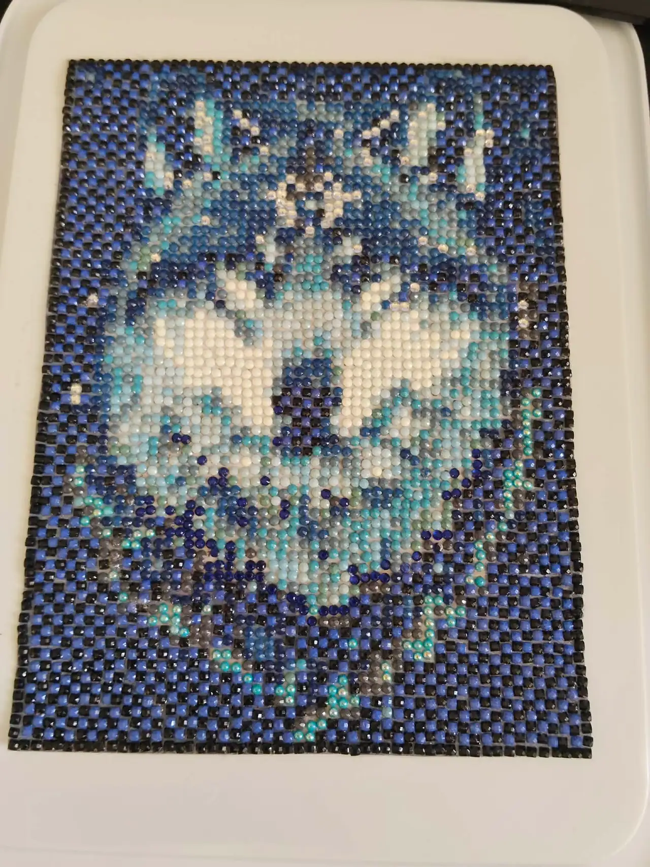 Handmade Diamond Art – Cosmic Wolf (High Sparkle) – photo 4