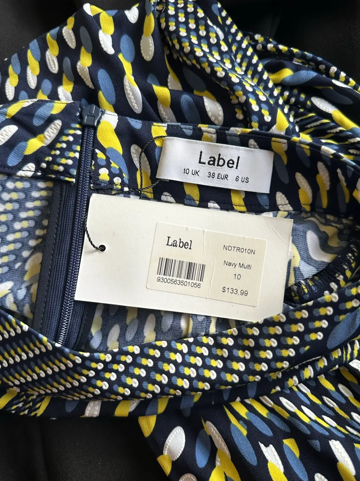 Label | Label Women’s Wide-Leg Dress Pants Size 10 Geometric Stretch – photo 7