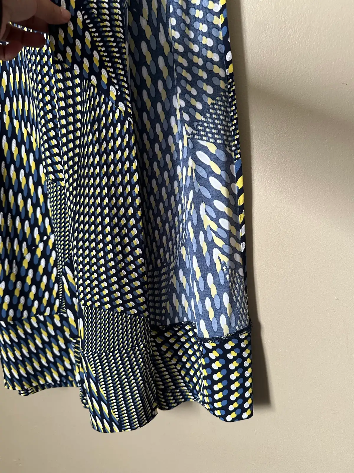 Label | Label Women’s Wide-Leg Dress Pants Size 10 Geometric Stretch – photo 5