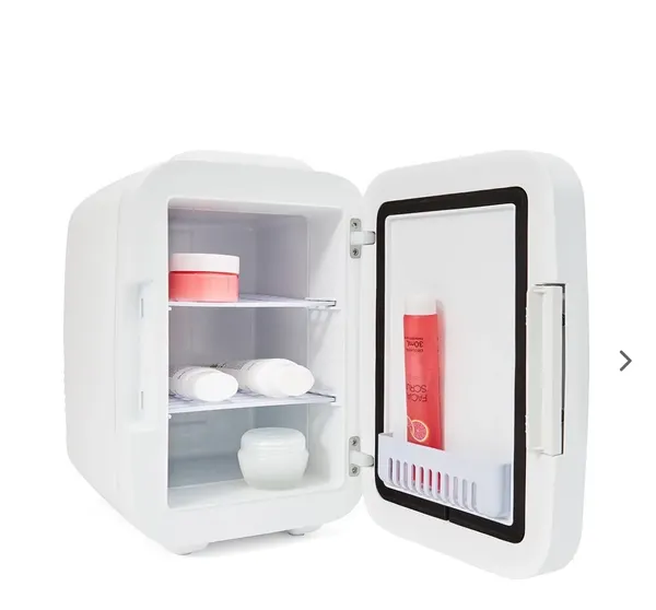 Makeup fridge with led light mirror