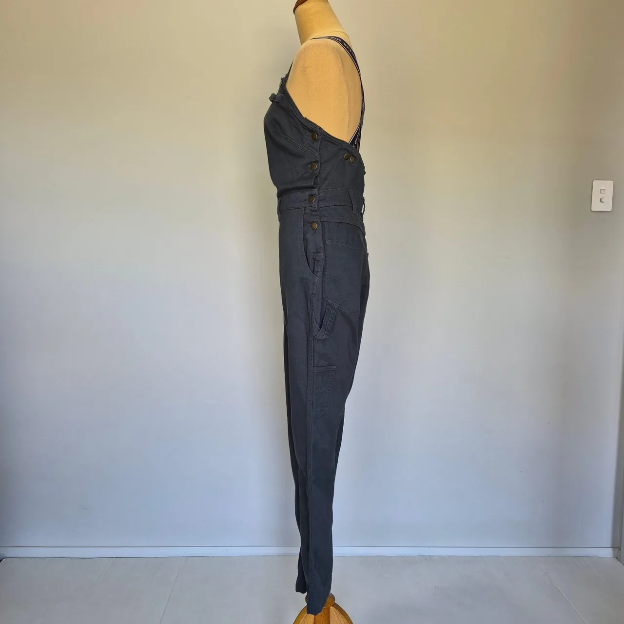Suk Workwear 925 Worksuit Green Convertible Strap Long Body Overalls Size 10 – photo 3
