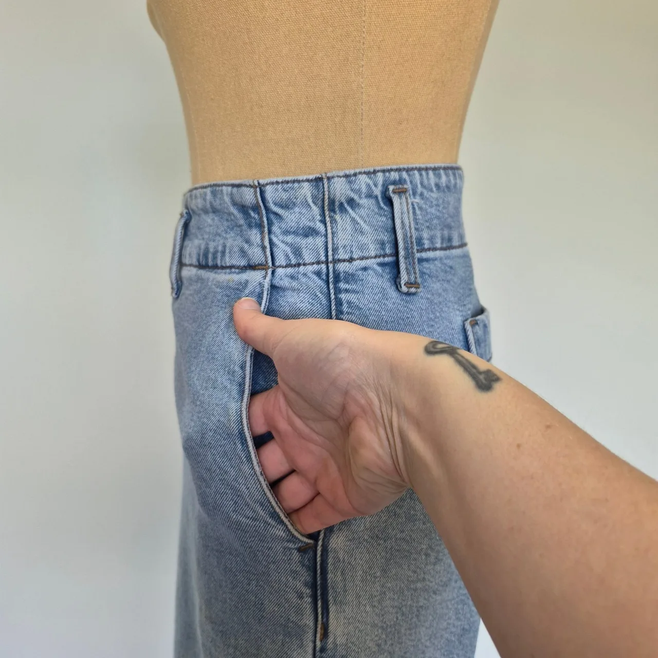 Country Road Light Blue Wash Denim High Rise Wide Leg Jeans Size 16 — photo 5