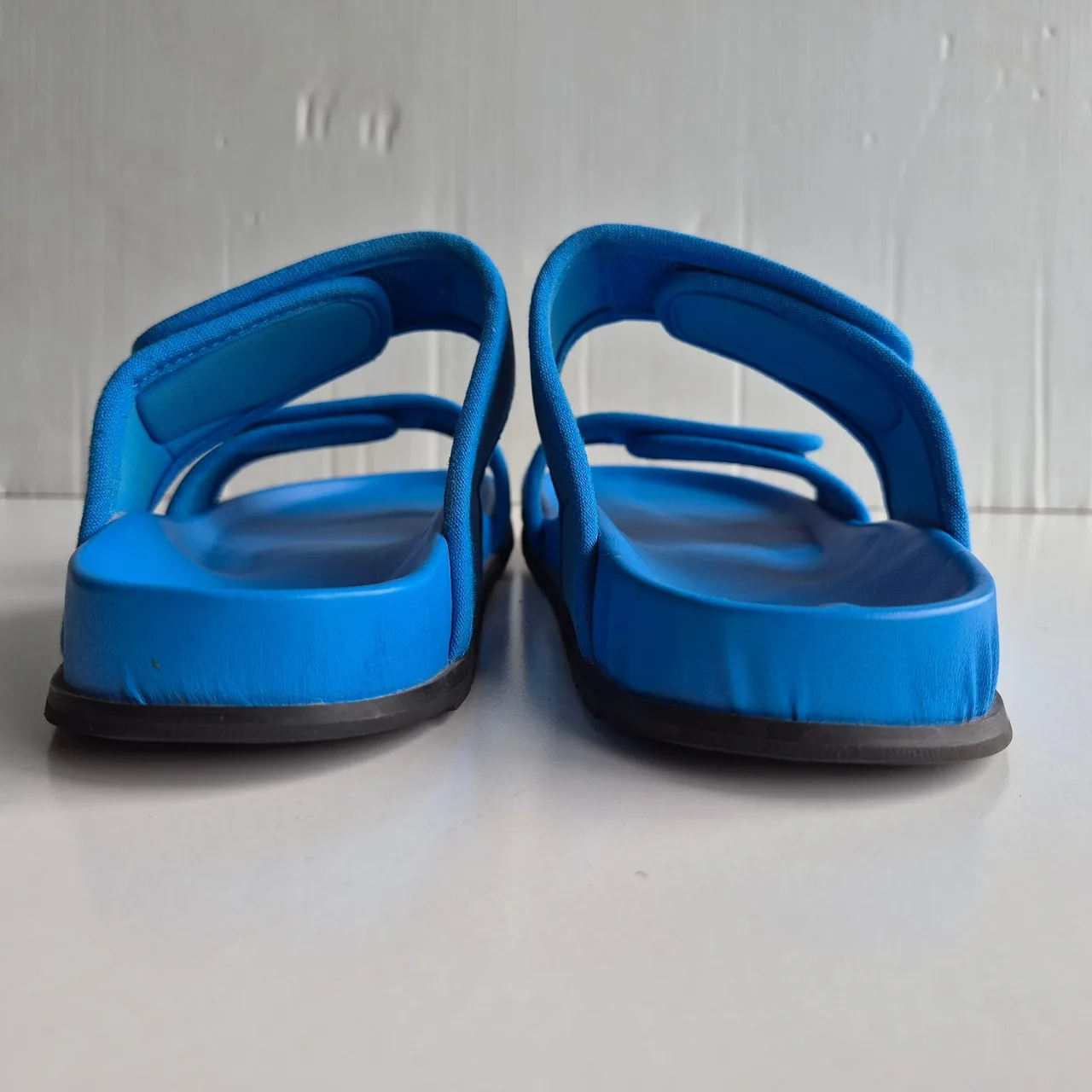 Twoobs Slidekick Blue Neoprene Adjustable Open Toe Slides Size 41 – photo 5