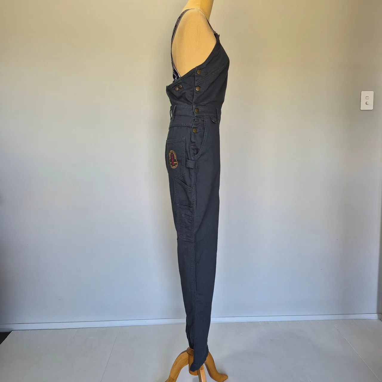 Suk Workwear 925 Worksuit Green Convertible Strap Long Body Overalls Size 10 – photo 2