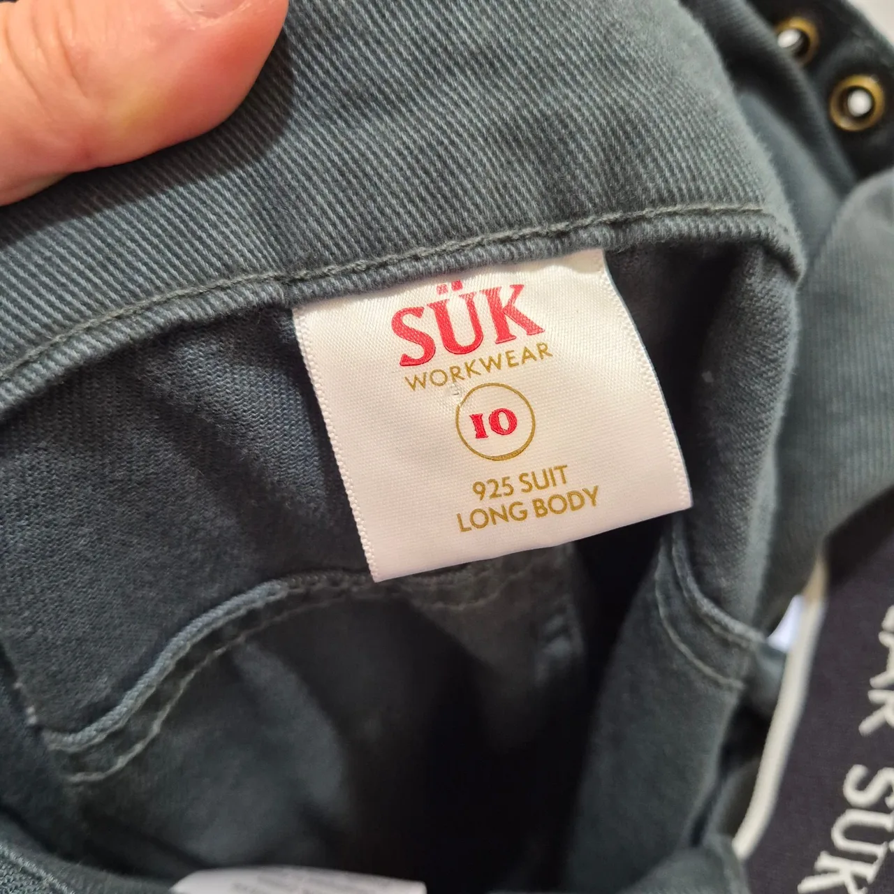 Suk Workwear 925 Worksuit Green Convertible Strap Long Body Overalls Size 10 – photo 9