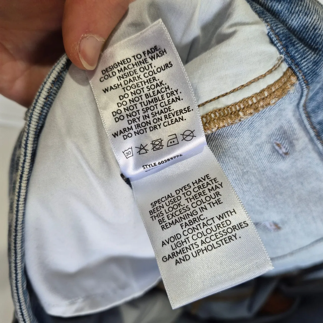 Country Road Light Blue Wash Denim High Rise Wide Leg Jeans Size 16 — photo 9