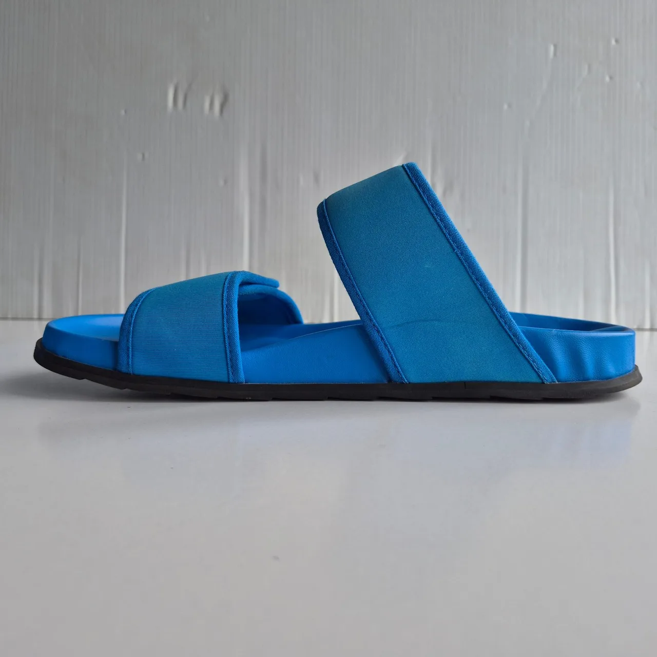 Twoobs Slidekick Blue Neoprene Adjustable Open Toe Slides Size 41 – photo 4