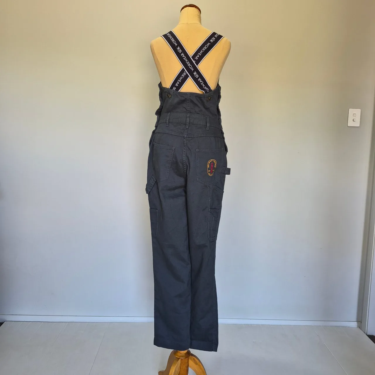 Suk Workwear 925 Worksuit Green Convertible Strap Long Body Overalls Size 10 – photo 4