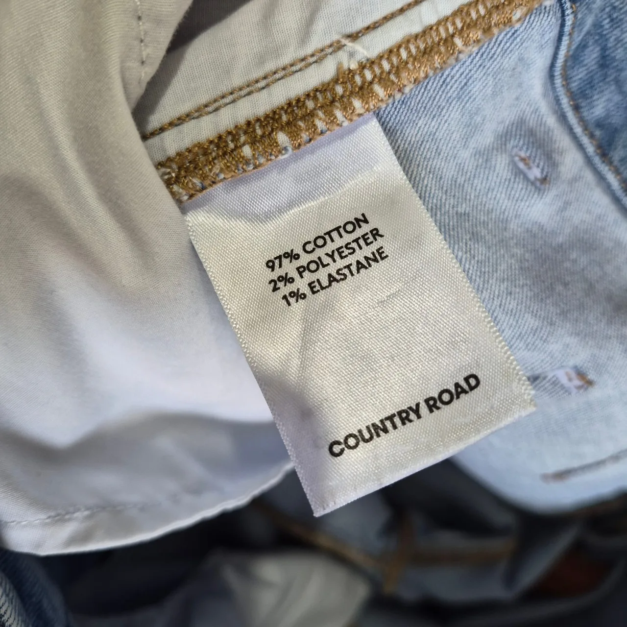 Country Road Light Blue Wash Denim High Rise Wide Leg Jeans Size 16 — photo 8